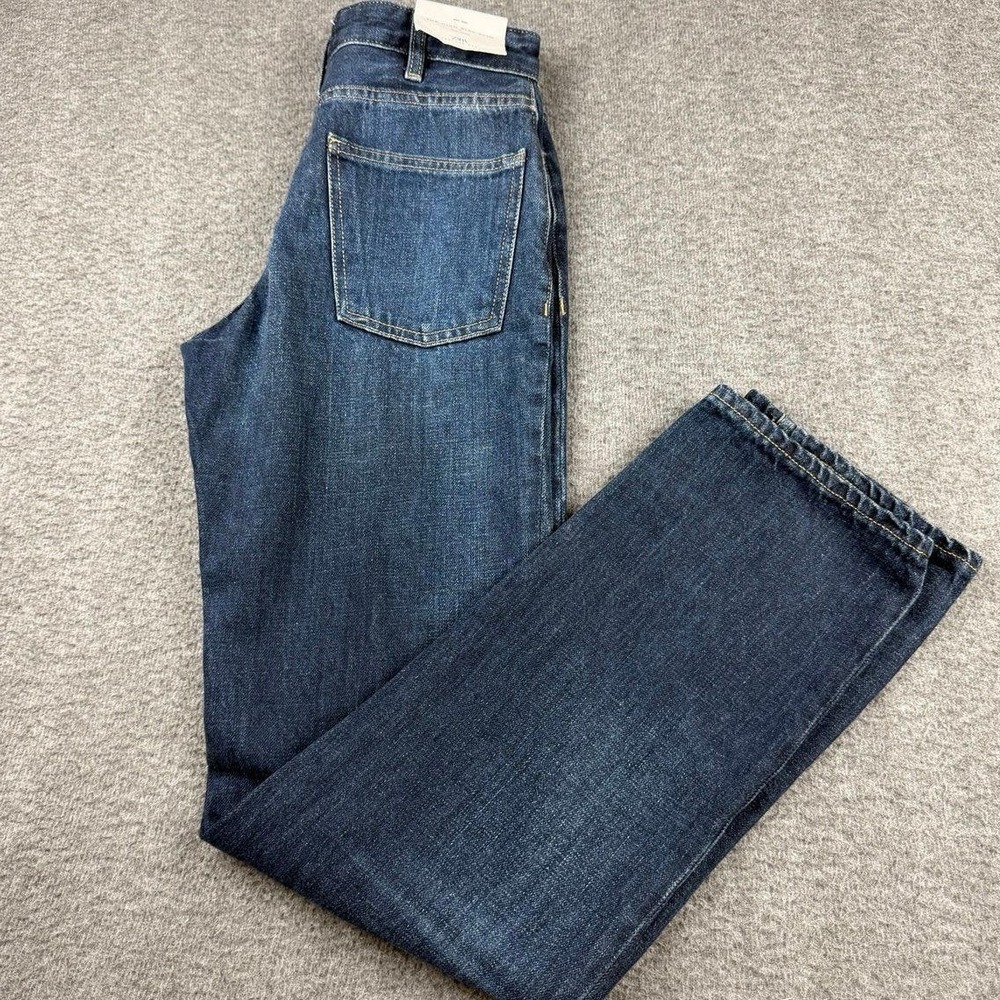 Zara The High Rise Slim Jeans Dark Indigo Blue Denim Women's Size 2 NWT